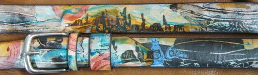 Desert and the artists impression of Clint - Artfest Ontario - Gu krea..shun - Leather belts