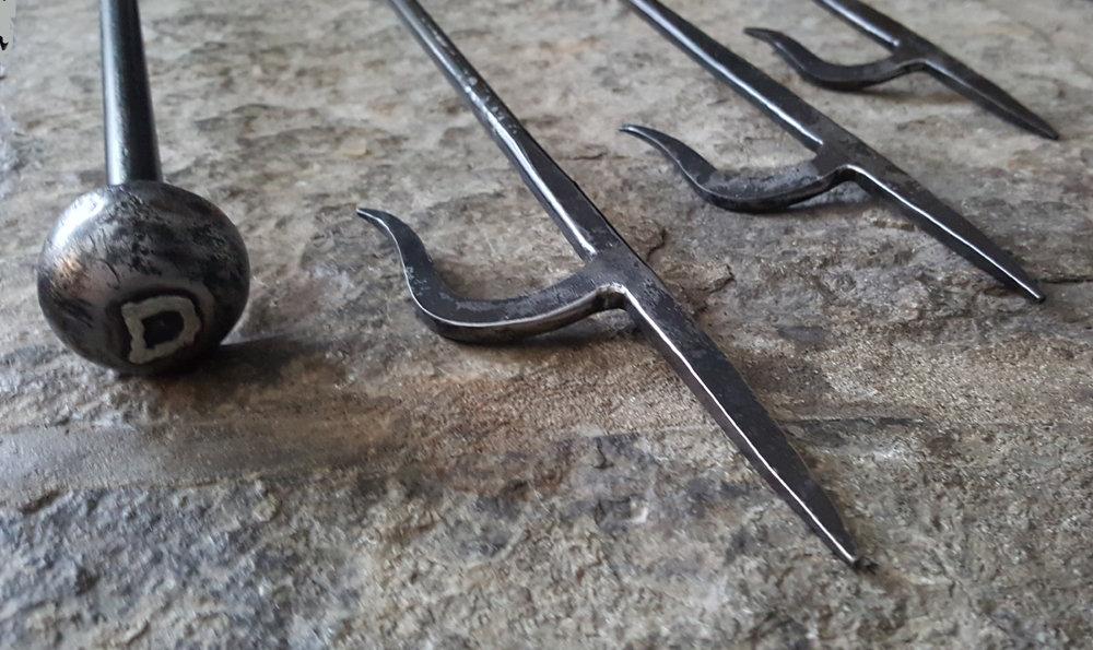 Fire Poker Hand Forged Fireplace Accessories - Artfest Ontario - Iron Art - Clothing & Accessories