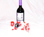 Floating Wine Bottle Holder- Poppies - Artfest Ontario - TigerLily Glass - Glass Art