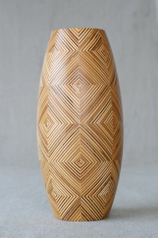 Flower Design Sealed Wooden Vase - Artfest Ontario - Merganzer Furniture - Furniture & Houseware