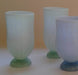 Footed Glass Tumblers - Opalescent - Artfest Ontario - Lukian Glass Studios - Glass Work