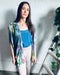 Grey Floral Sheer Kimono - Artfest Ontario - Halina Shearman Designs - Sheer Kimono