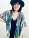 Grey Floral Sheer Kimono - Artfest Ontario - Halina Shearman Designs - Sheer Kimono