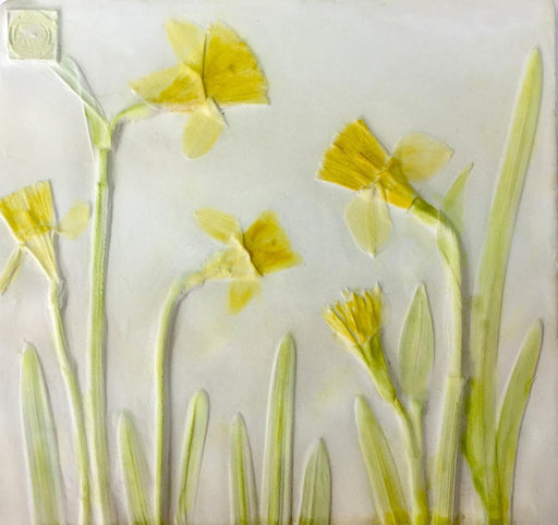 Hand Painted Daffodil Botanical Cast - Artfest Ontario - Botanical Art By Diane - Botanical Casts