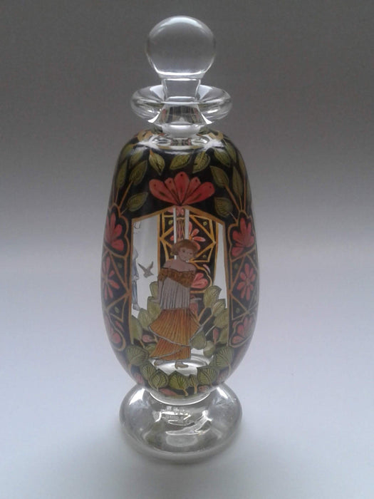 Hand Painted Perfume Bottle - Artfest Ontario - Lukian Glass Studios - Glass Work
