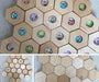 Hexagon "Owl" Set in White Maple - Artfest Ontario - Tree Nuggets - Toys & Games