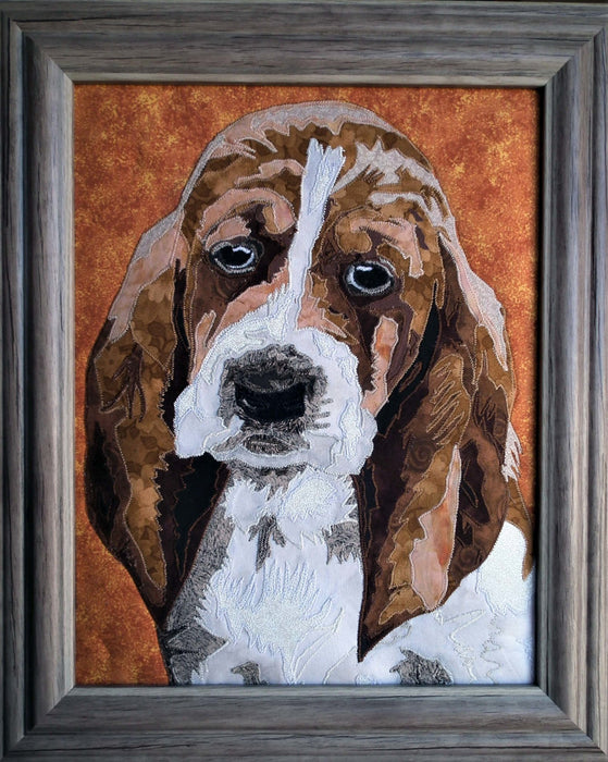 Hound Dog Quilted Portrait - Artfest Ontario - Tamara’s Treasured Shop - Home Decor