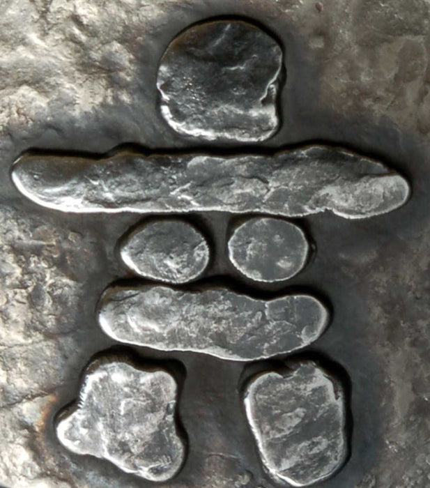 Inuit Art Canadian Inukshuk Belt Buckle ~ Hand Forged Stainless Steel ~ Canadian Made ~ Canadian Souvenir ~ Belt Buckle fits 1-1/2" Belt - Artfest Ontario - Iron Art - Clothing & Accessories