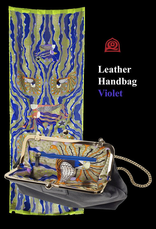 Inunoo Leather Handbag (Violet) - Artfest Ontario - Inunoo - Leather Handbags