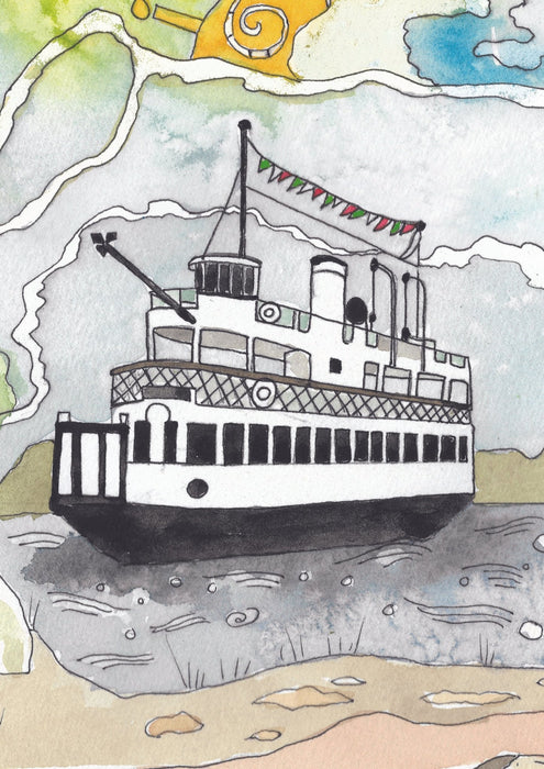Island Ferry Boat - Artfest Ontario - Lory MacDonald - Paintings, Artwork & Sculpture