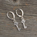 Key charm silver earrings - Artfest Ontario - Lisa Young Design - Earrings