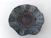 Lace Imprint Stoneware Plate/Bowl Blue Brown - Artfest Ontario - Jackie Warmelink Potter - Pottery