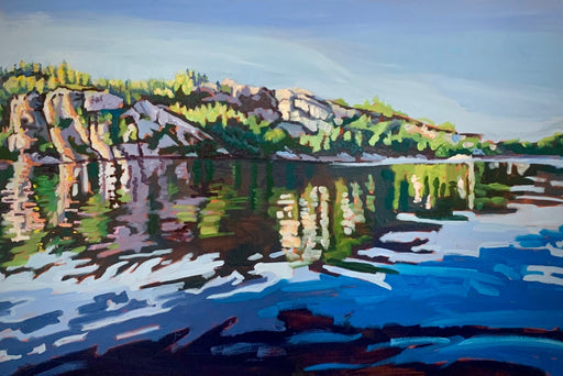Late Afternoon Paddle on George Lake, Killarney Provincial Park - Artfest Ontario - Lynne Ryall Art - Paintings, Artwork & Sculpture