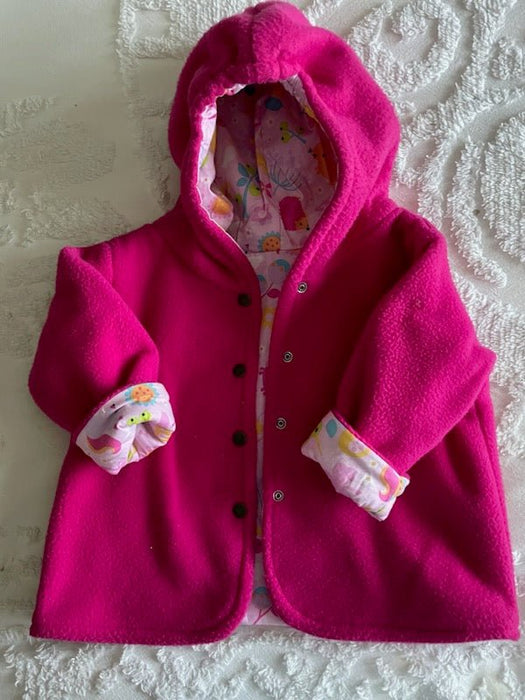 Lucky Reversible Polar Fleece Jacket - Artfest Ontario - Muffin Mouse Creations - Clothing & Accessories