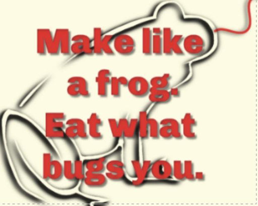 Make Like a Frog Blank Notecard - Artfest Ontario - Cindy Matthews - Mixed Media