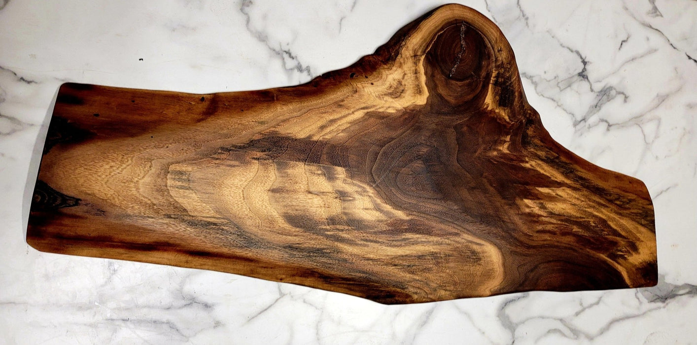 Many Colours- A Live Edge Black Walnut Grazing Board - Artfest Ontario - Live Edged Woodcraft - woodwork