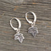 Maple leaf charm silver earrings - Artfest Ontario - Lisa Young Design - Earrings