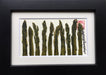 Mini Asparagus Vegetable Frame - Artfest Ontario - Botanical Art By Diane - Home Decor