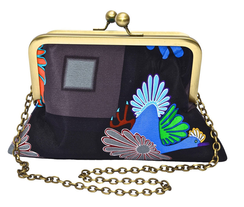 Night Migration Small Clutch with Chain by Aoudla Pudlat - Artfest Ontario - Inunoo - Clutches