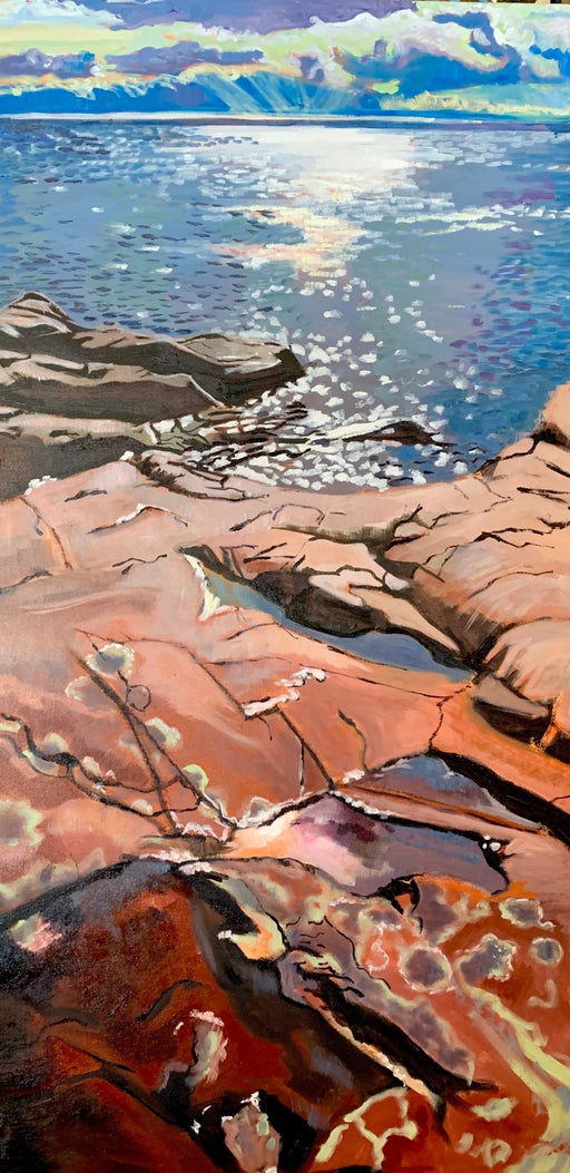 On the Rocks in October, Killarney Provincial Park - Artfest Ontario - Lynne Ryall Art - Paintings, Artwork & Sculpture