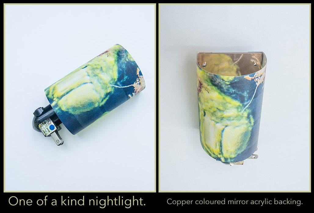 OOAK nightlight (copper back) - Artfest Ontario