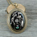 Oval Golf theme necklace - Artfest Ontario - Lisa Young Design - Golf Jewelry