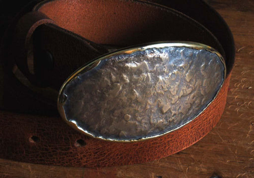 Oval Western Belt Buckle - Artfest Ontario - Iron Art - Clothing & Accessories
