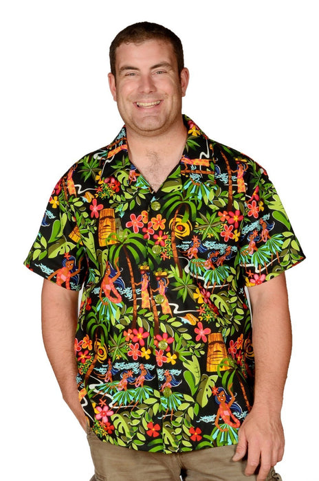 Paradise Rainforest Pattern - Hawaiian Shirt - Artfest Ontario - Joe-Feak - Clothing & Accessories