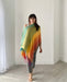 Pastel Rainbow Reversible Paisley Pashmina Draped Shawl - Artfest Ontario - Halina Shearman Designs - Draped Shawl
