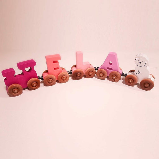 Personalised Wooden Magnetic Train - 3 letters - Artfest Ontario - Wooden Puzzle Name Canada - Toys & Games