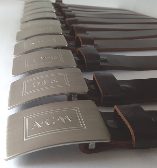 Personalized Monogrammed Belt & Buckle Set for Jeans - Artfest Ontario - Iron Art - Clothing & Accessories