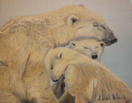 Polar Bears - Artfest Ontario - Sew Fancy Paints -