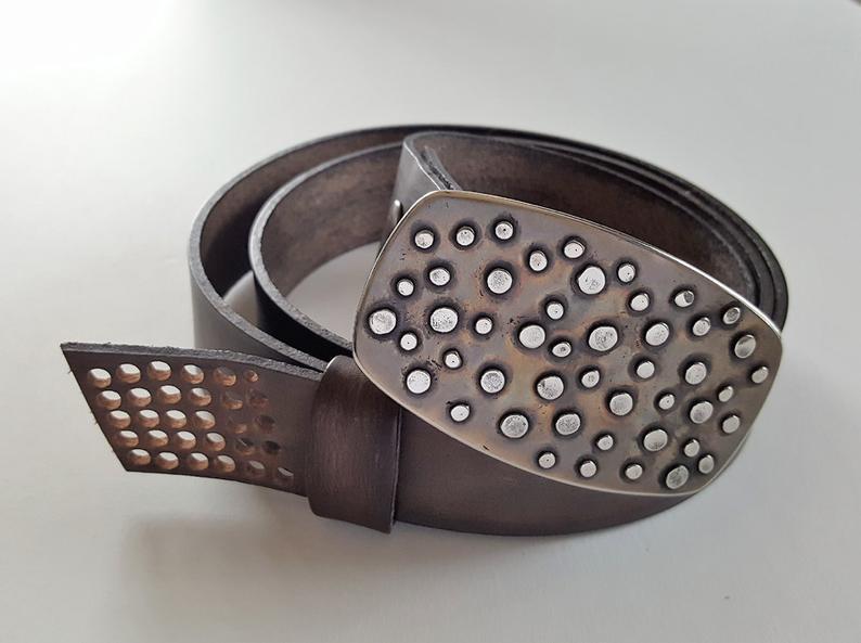 Polka Dot Belt Buckle - Artfest Ontario - Iron Art - Clothing & Accessories