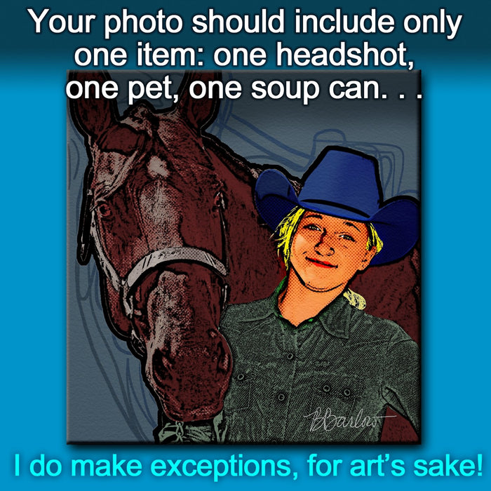 Pop Art Pet Portraits - 4 up Display - Artfest Ontario - Bill Barlow - Paintings -Artwork - Sculpture