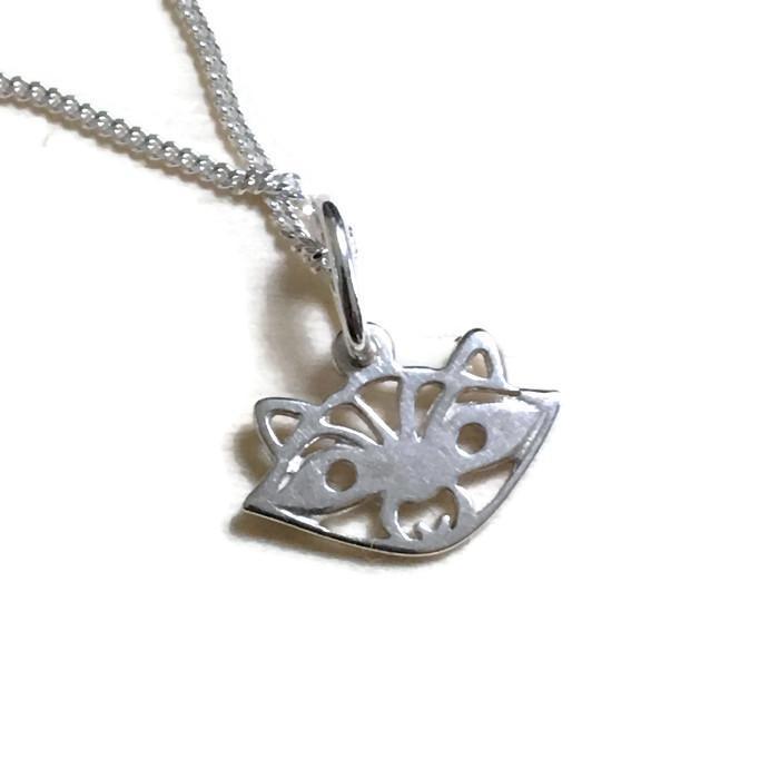 Raccoon Silver Necklace - Artfest Ontario - Lisa Young Design - Charm Necklaces