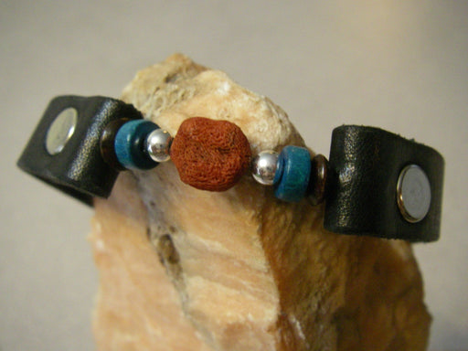 Raw red coral bracelet - Artfest Ontario - Gu krea..shun - Bracelet
