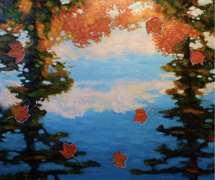 Réflexions Automnale (Autumn Reflections) - Artfest Ontario - Gilles Côté - Paintings -Artwork - Sculpture