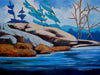 Rocky Shores 1030-1-20 - Artfest Ontario - Cockburnstudio - Paintings
