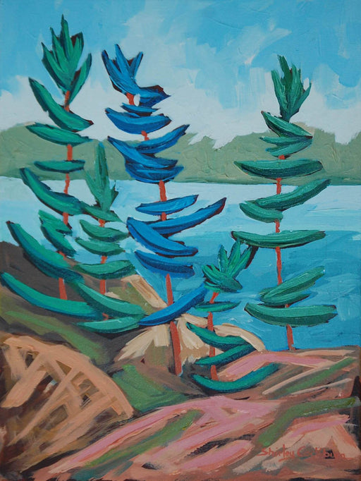Rocky Shores 1238-3-21 - Artfest Ontario - Cockburnstudio - Paintings