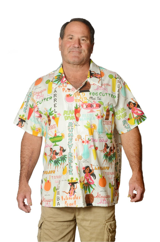 Rum Sizzler Tropical Pattern - Hawaiian Shirt - Artfest Ontario - Joe-Feak - Clothing & Accessories