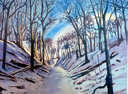 Sassafras Point Trail in Winter, Hamilton ON - Artfest Ontario - Lynne Ryall Art - Paintings, Artwork & Sculpture