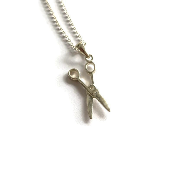 Scissors charm Silver Necklace - Artfest Ontario - Lisa Young Design - Charm Necklaces