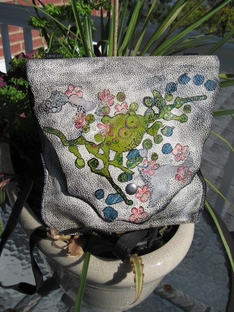 Sculpt print Coral in Bloom bag - Artfest Ontario - Gu krea..shun - Bags