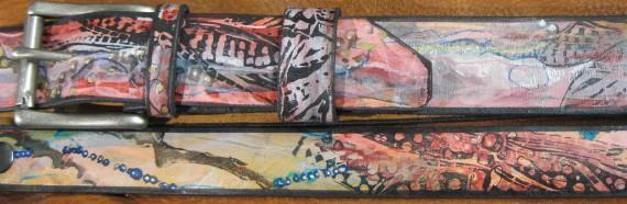 Sculpt print Dragonfly - Artfest Ontario - Gu krea..shun - Leather belts