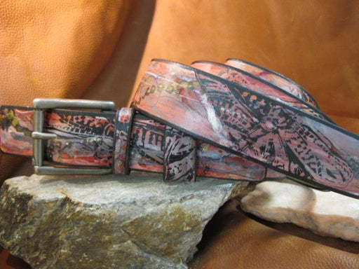 Sculpt print Dragonfly - Artfest Ontario - Gu krea..shun - Leather belts