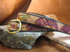 Sculpt print Oriental gold fish Belt - Artfest Ontario - Gu krea..shun - Leather belts