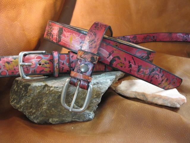 Sculpt print Poetry of fossilization - Artfest Ontario - Gu krea..shun - Leather belts
