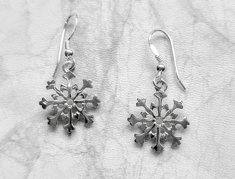 Snowflakes Earrings - Artfest Ontario - Delicate Touch Jewellery - Fine Jewellery