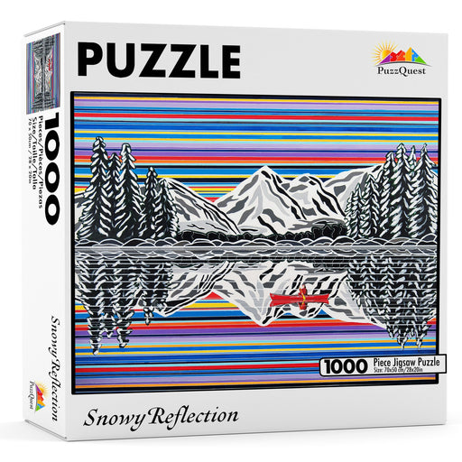 Snowy Reflection Jigsaw Puzzle - Artfest Ontario - PuzzQuest - Toys & Games