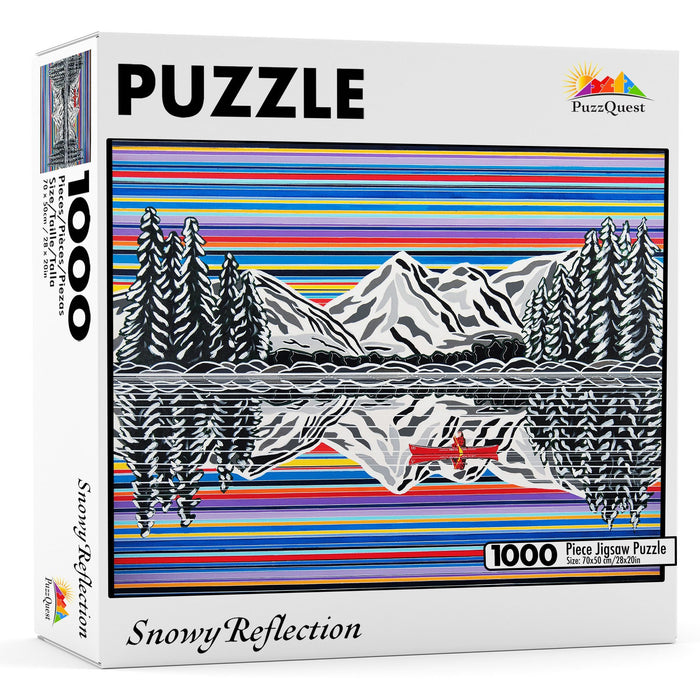 Snowy Reflection Jigsaw Puzzle - Artfest Ontario - PuzzQuest - Toys & Games